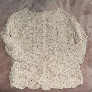 Loft crochet sweater M